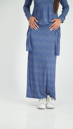 Maxi Skirt / Navy Jeans