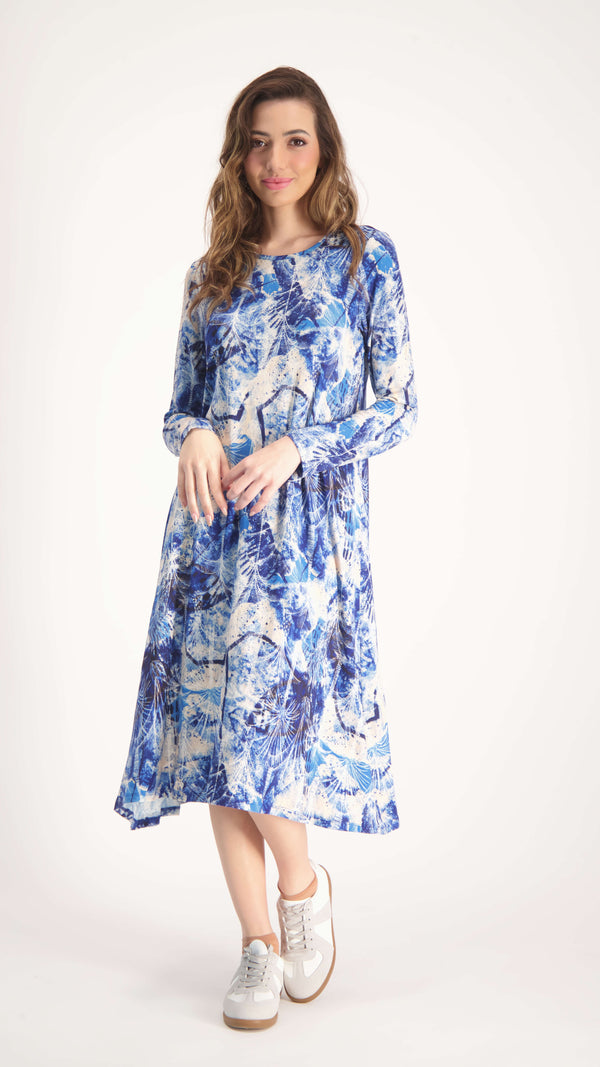 Collection Dress / Blue Leaves