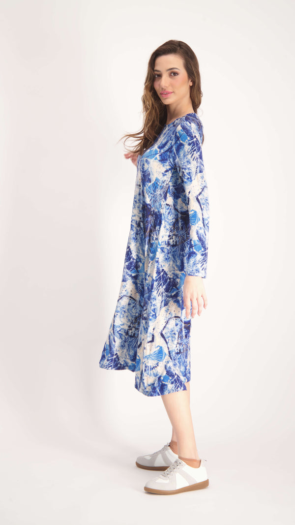 Collection Dress / Blue Leaves