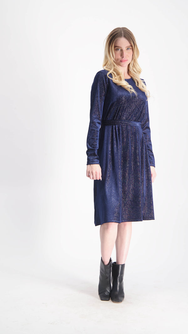 A-line Maxi Velvet Dress שמלת מקסי קטיפה – Debbys Dresses