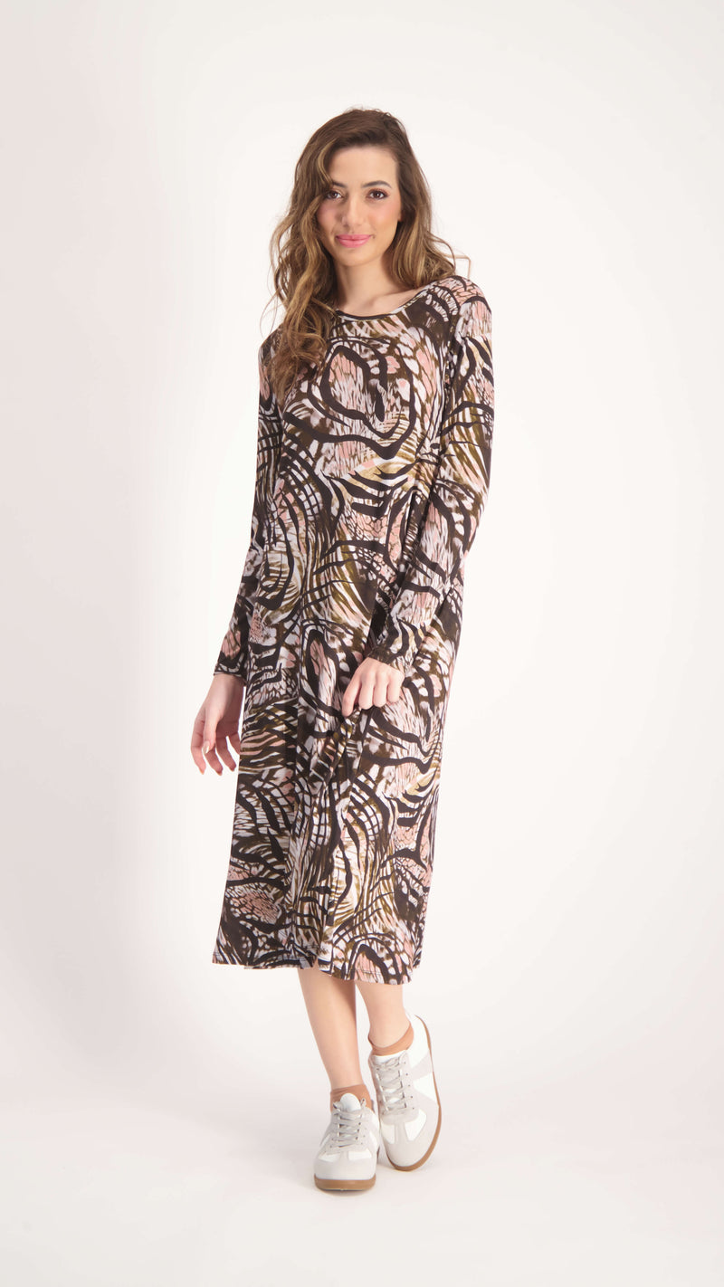 Collection Dress / Olive Leopard