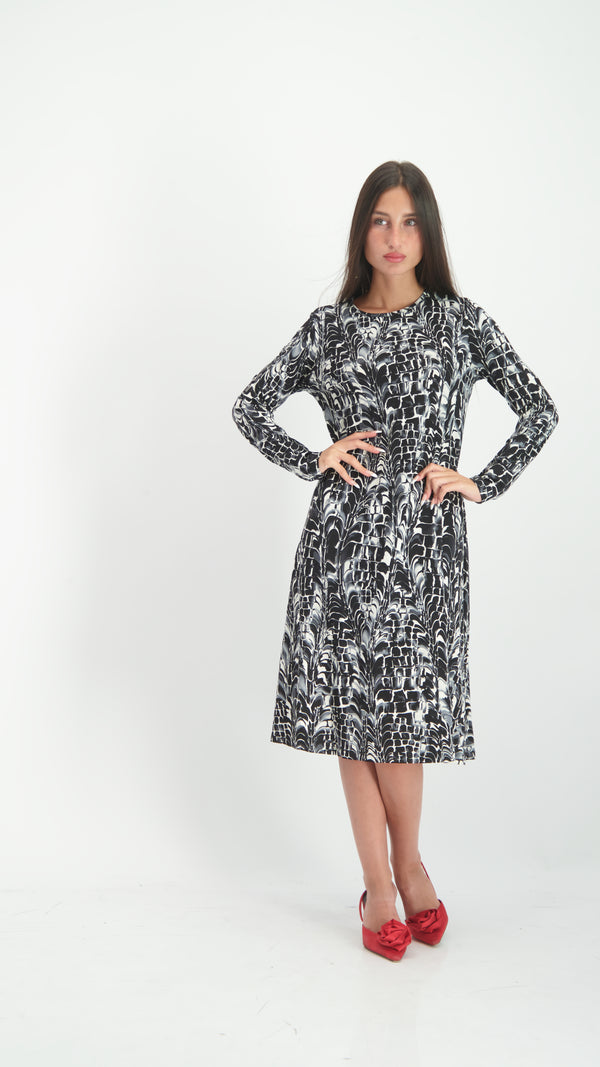 Collection Dress / Black Leopard