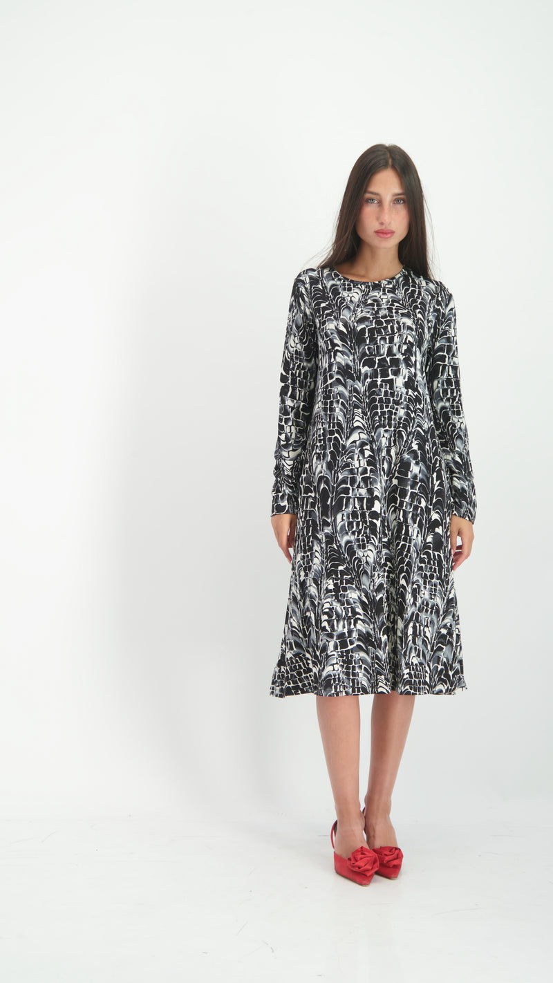 Collection Dress / Black Leopard