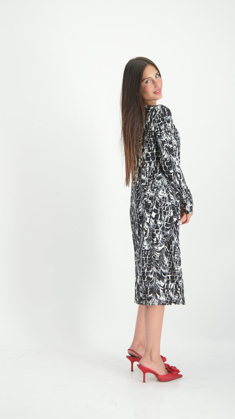 Collection Dress / Black Leopard