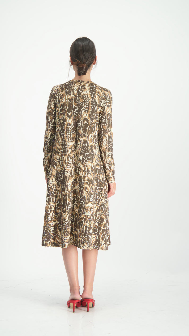 Collection Dress / Brown Leopard