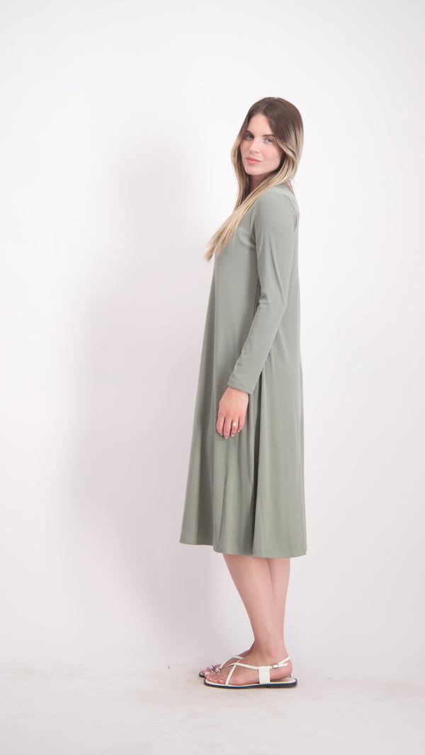 Collection Dress / Ribbed Olive