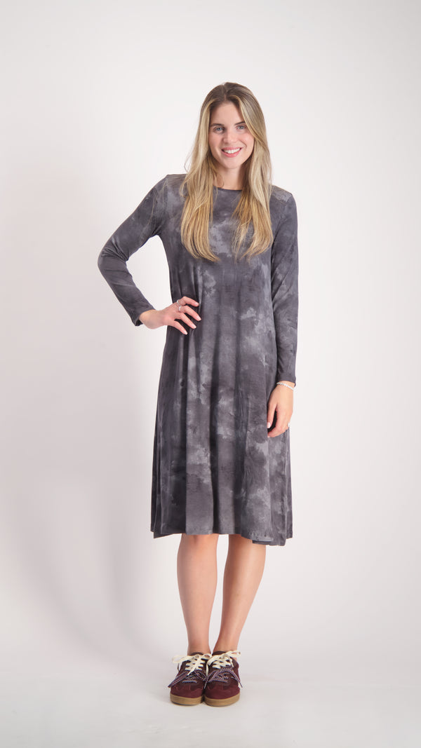 Collection Dress / Grey Tie Dye