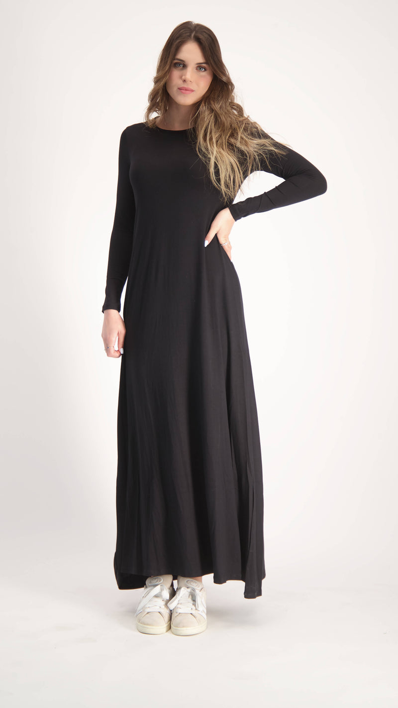 A-line Maxi Dress / Black