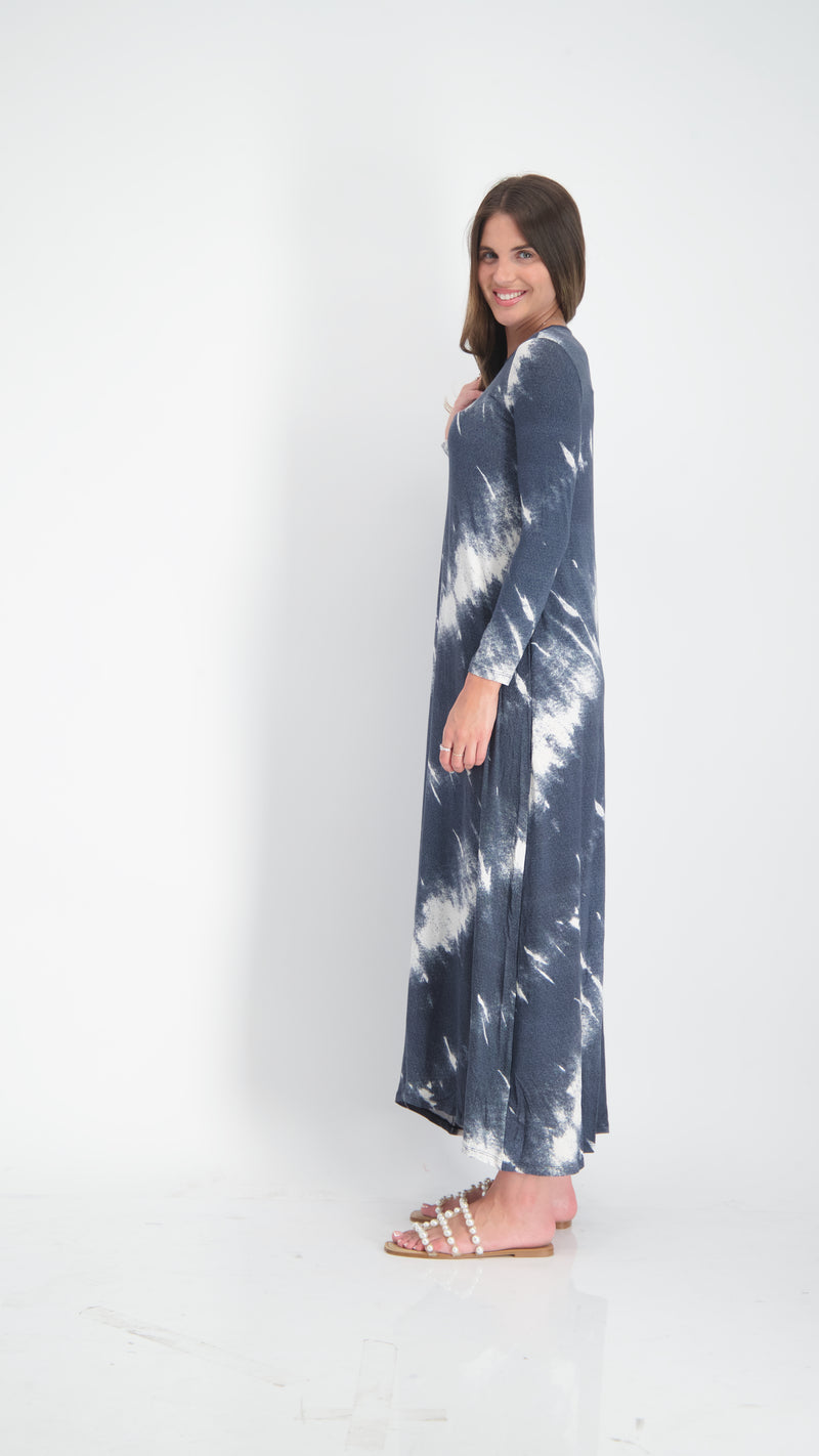 A-line Maxi Dress / Blue Jeans