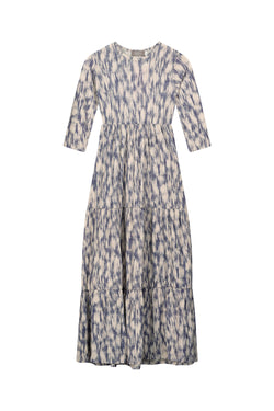 Kids Maxi Layers dress / Navy Tie Dye