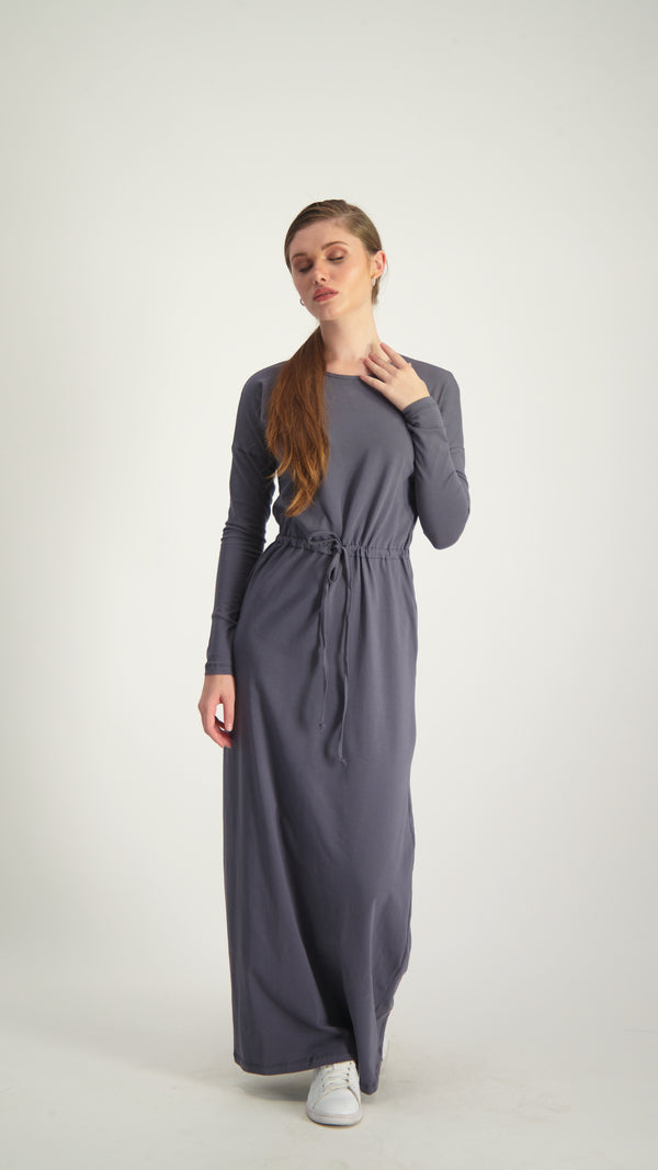 Belted Dress / Grey