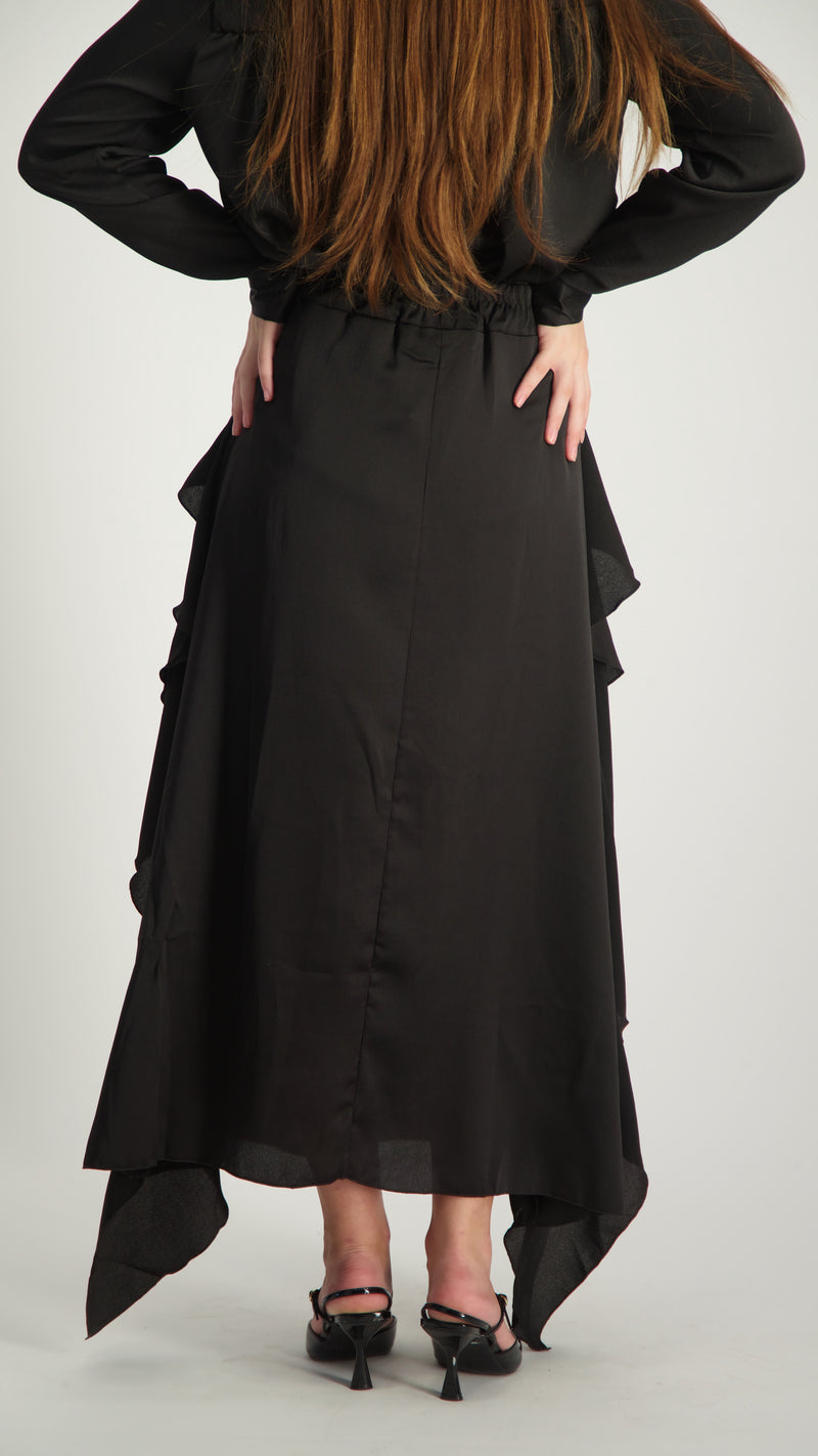 Elegant Maxi Skirt / Black