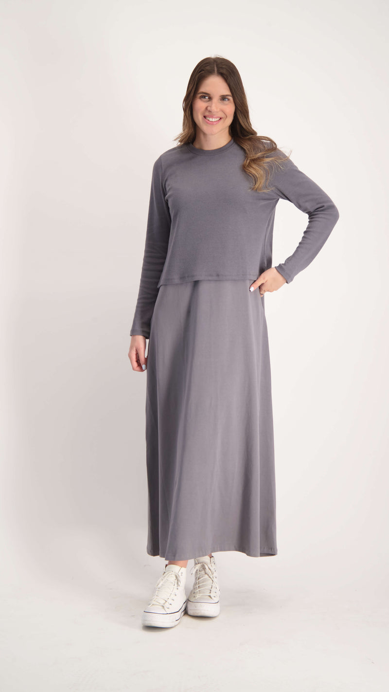Sarafan Dress / Grey