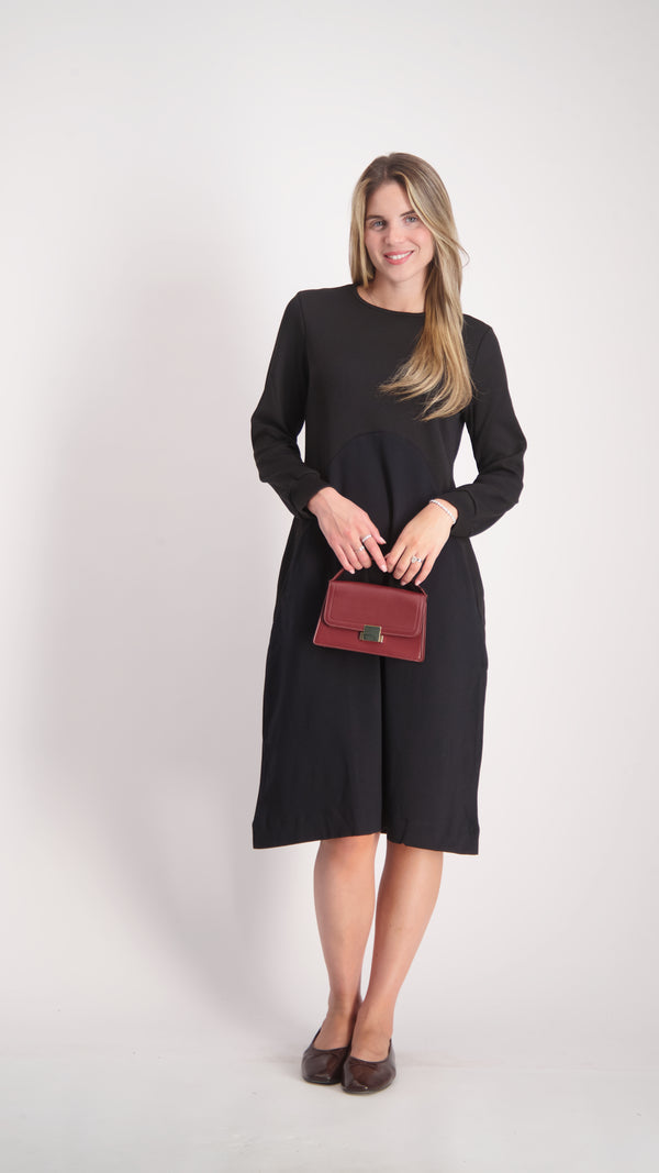 Waisted Dress / Black