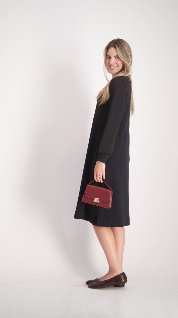 Waisted Dress / Black