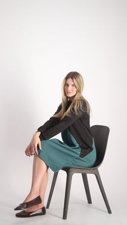 Waisted Dress / Green