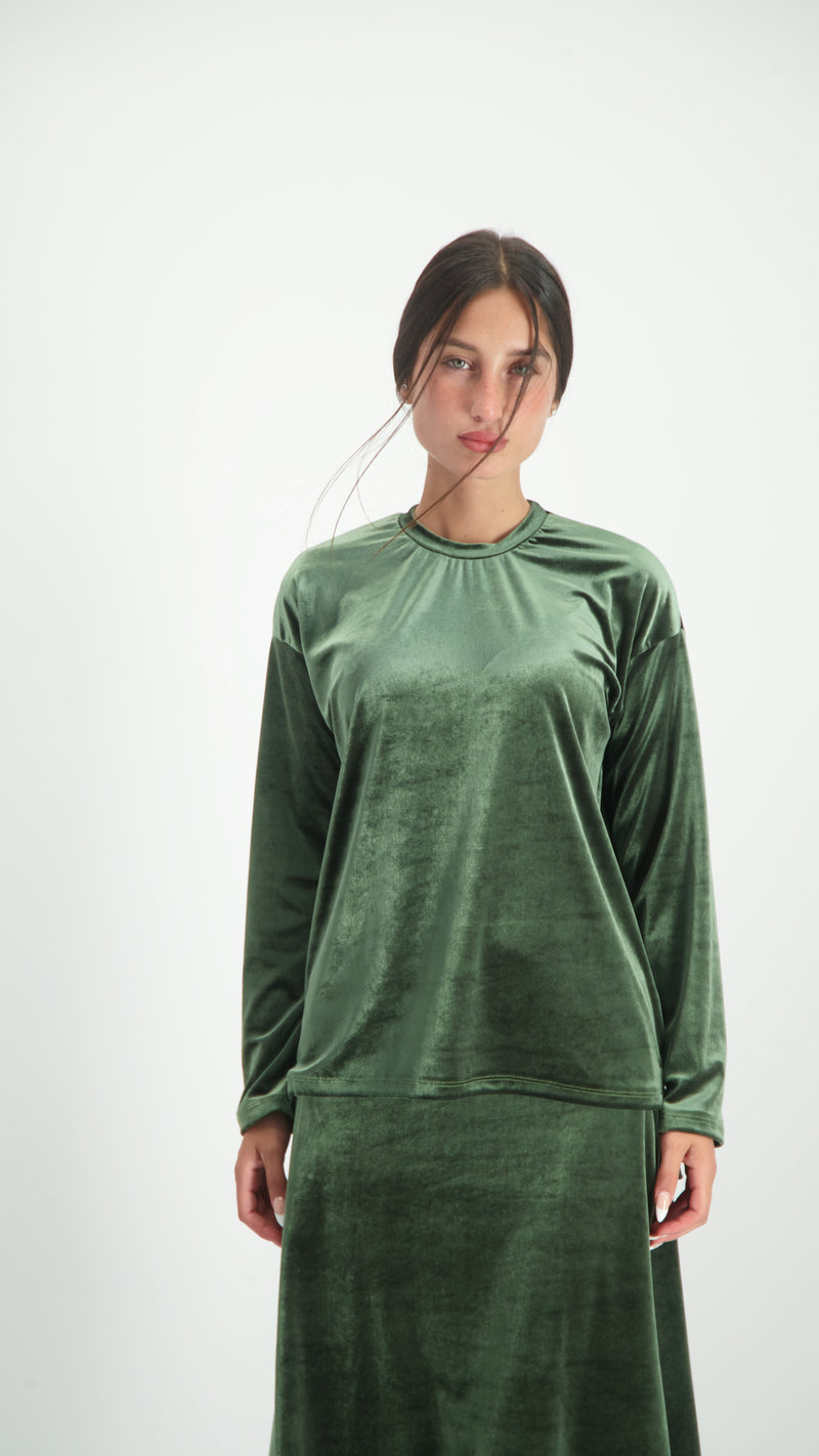 Velvet T-Shirt / Olive