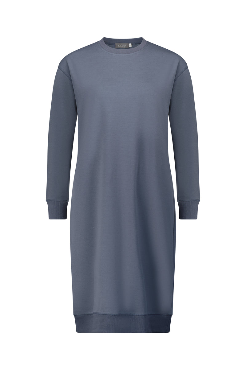 Square Cotton Dress / Blue