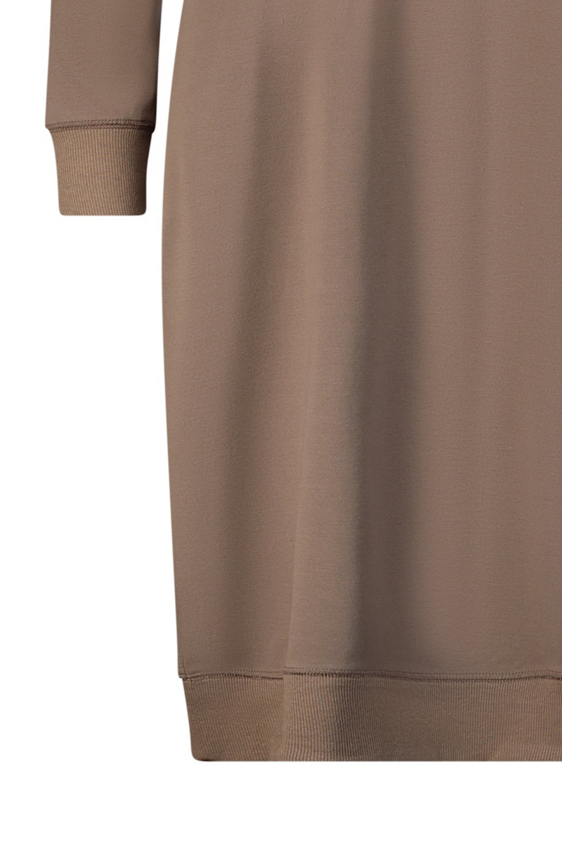 Square Cotton Dress / Brown