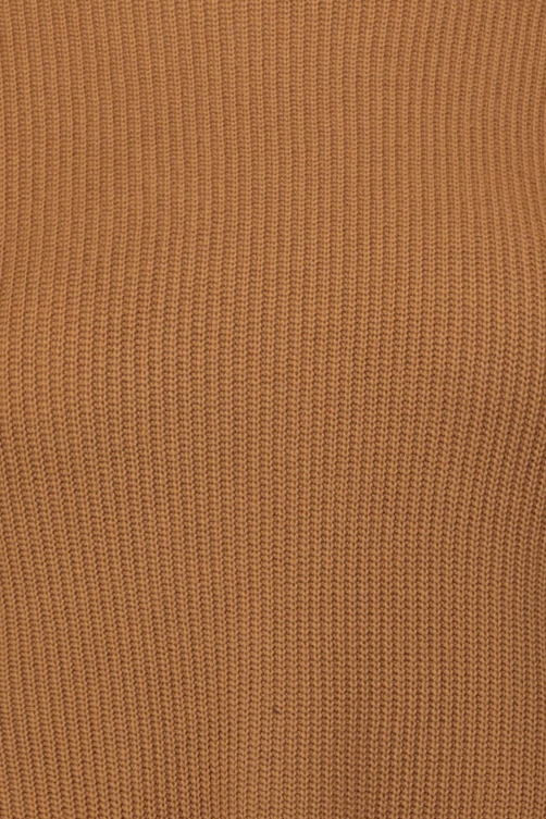 Knit Pocket T-Shirt / Camel