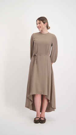 Hi-Lo Dress / Beige