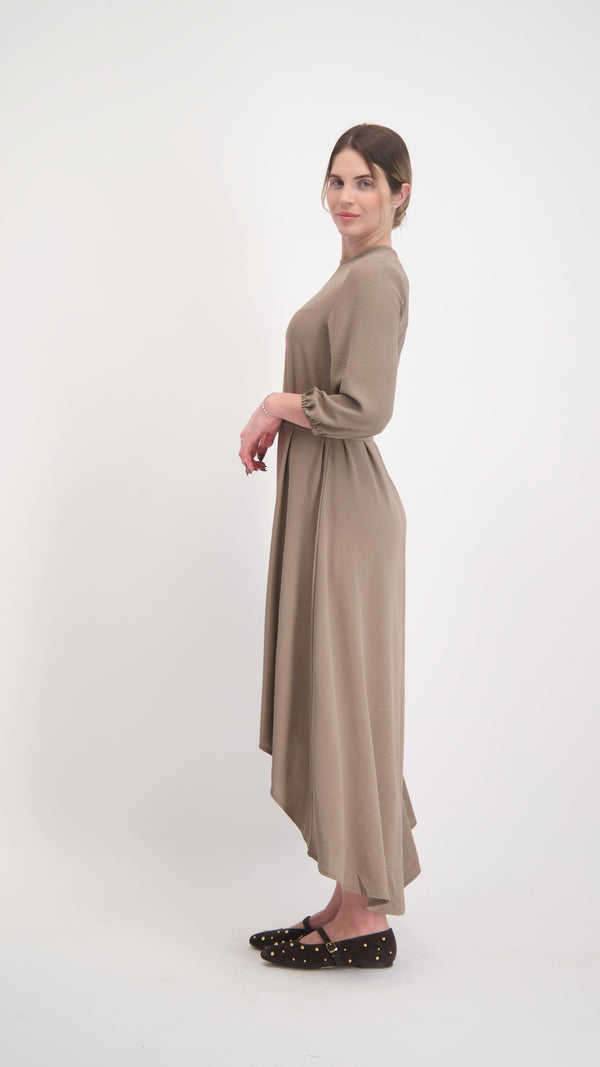 Hi-Lo Dress / Beige