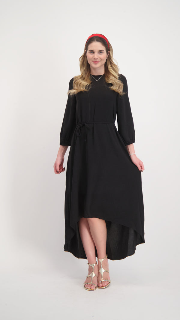Hi-Lo Dress / Black