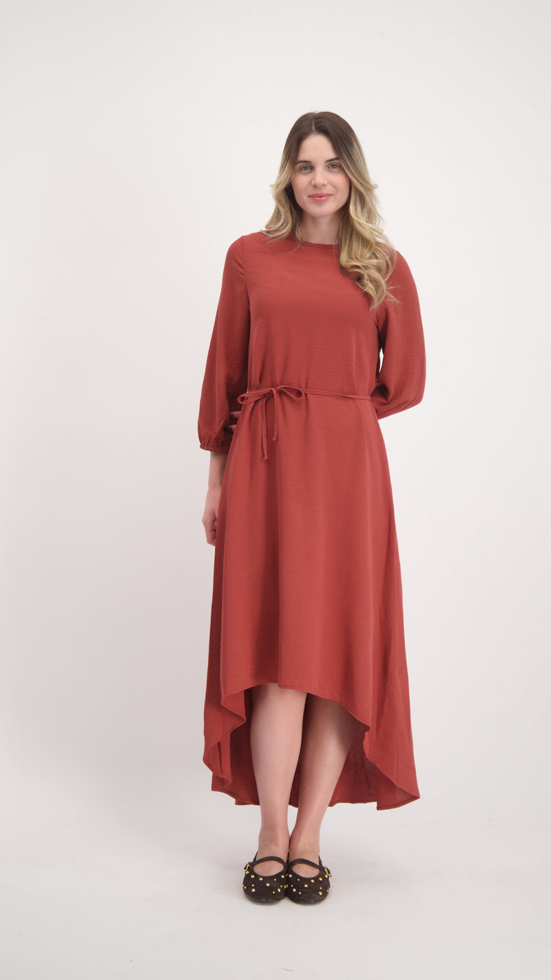 Hi-Lo Dress / Coral