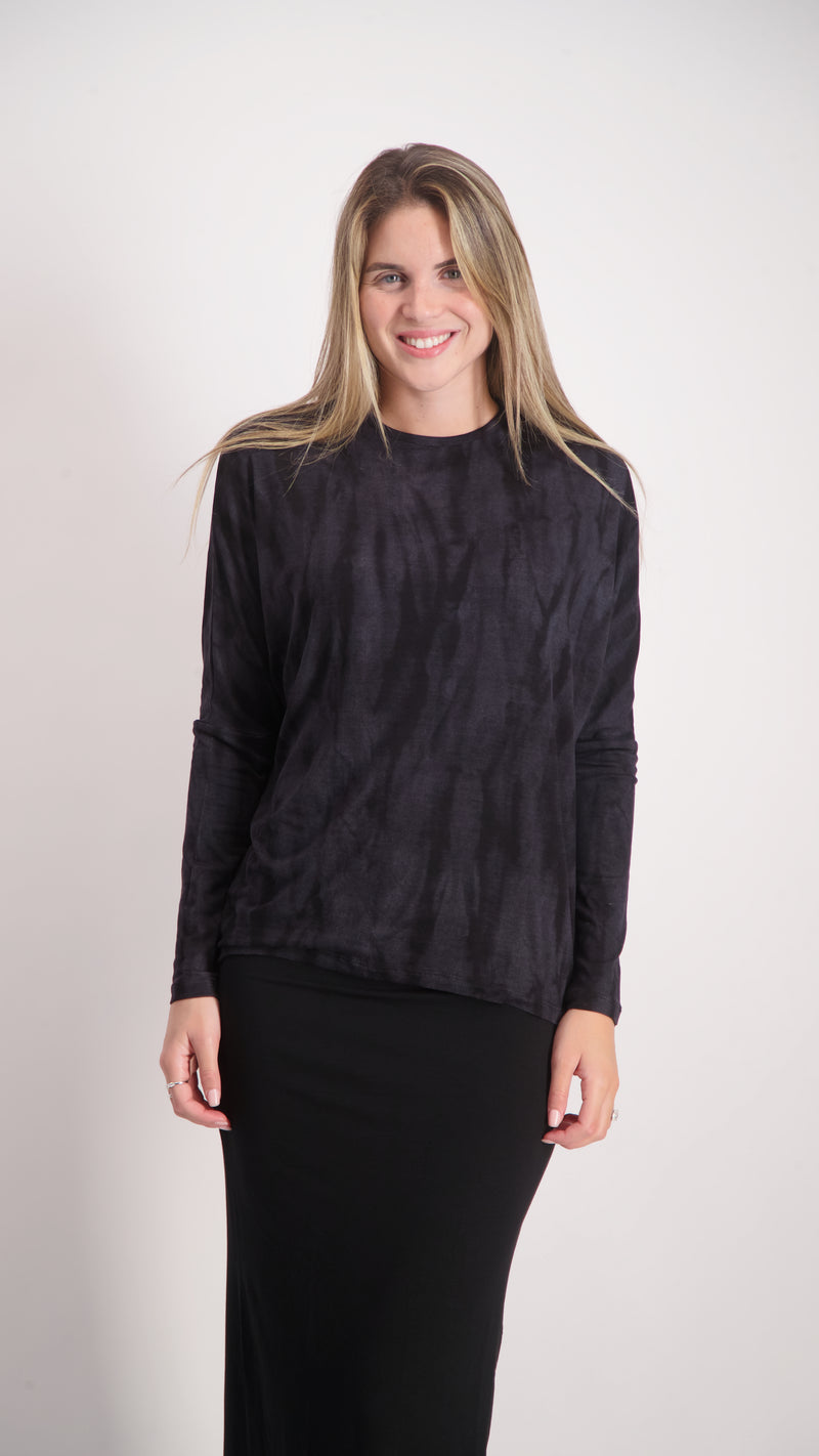 Bat Shirt / Black Tie Dye