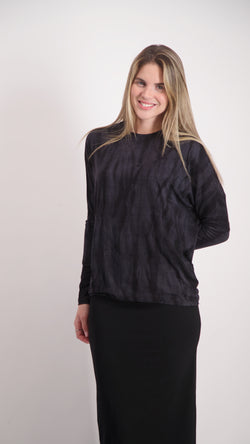 Bat Shirt / Black Tie Dye