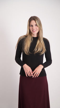 Turtleneck T-Shirt / Black
