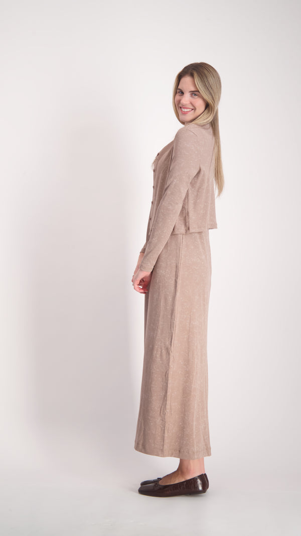 Cardigan + Sarafan Set / Beige Acid