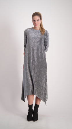 Asymmetric Dress / Silver