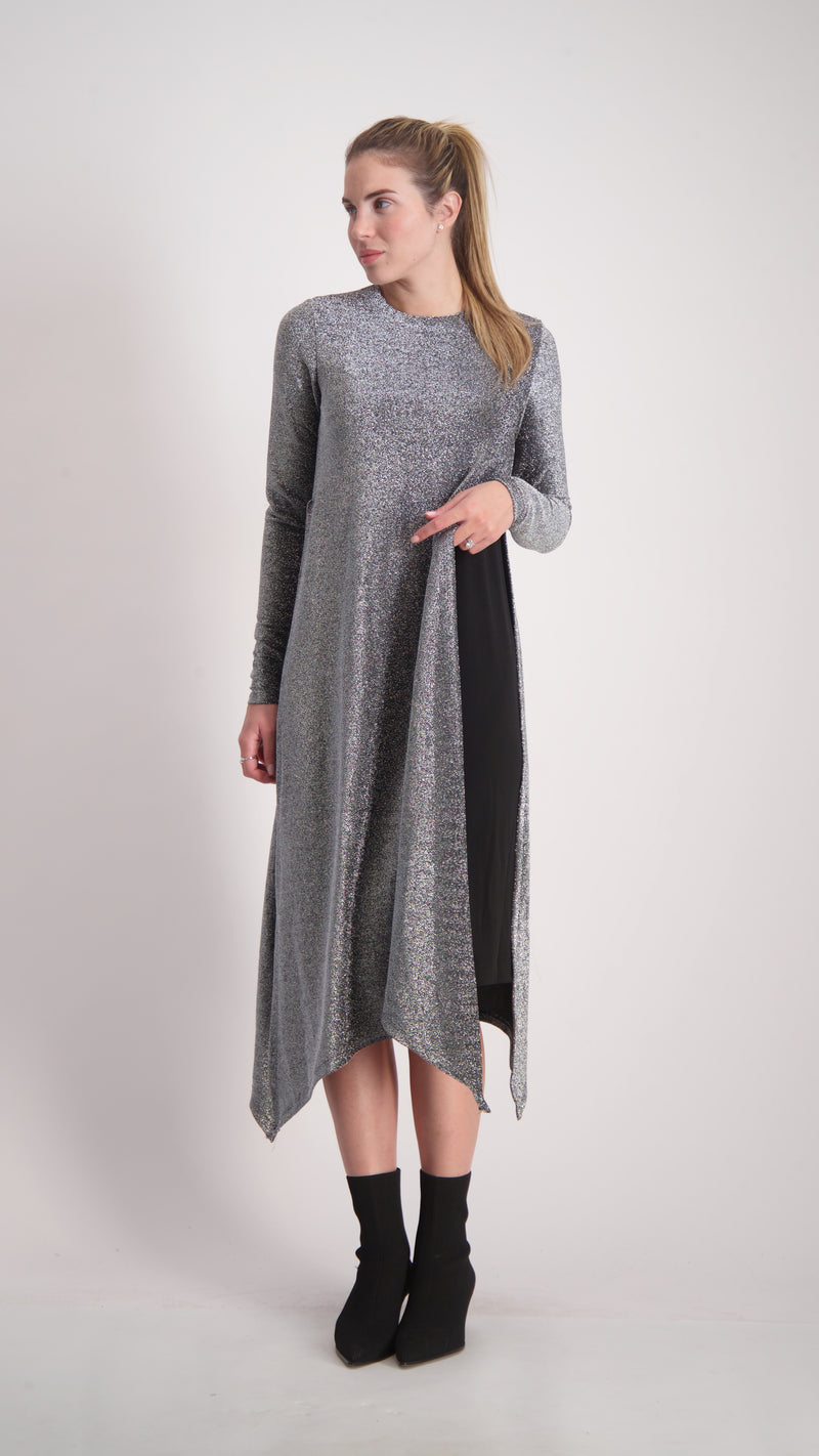Asymmetric Dress / Silver