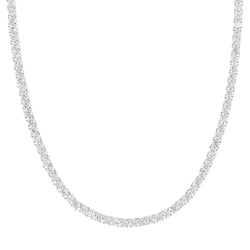 Tennis Necklace White in Shine Zircons / White