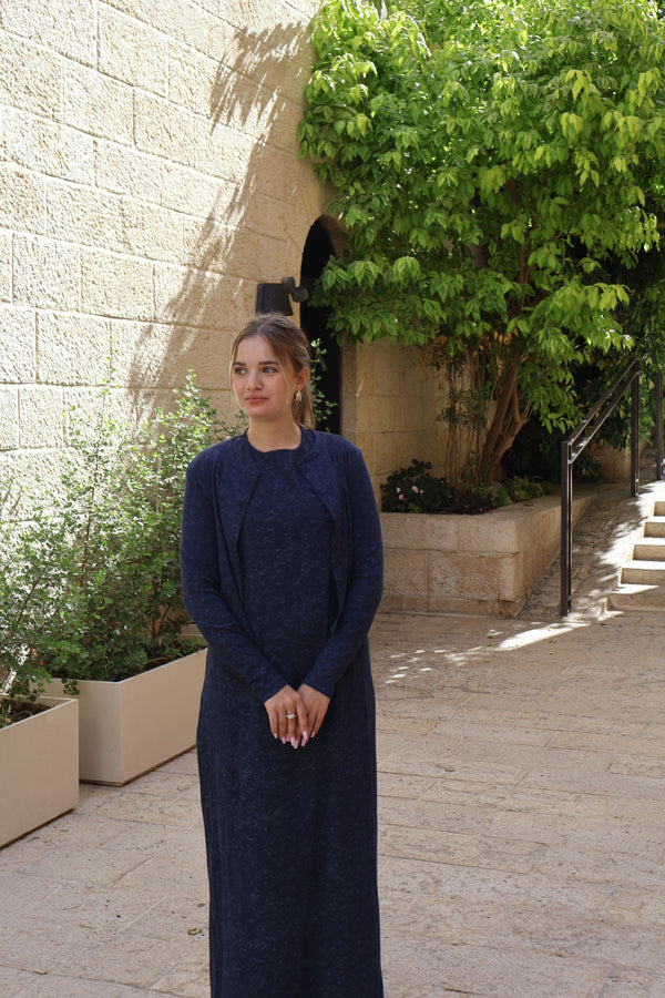 Cardigan + Sarafan Set / Black Acid