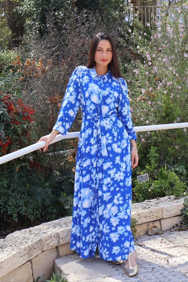 Capsula Dress / Blue Tie Dye