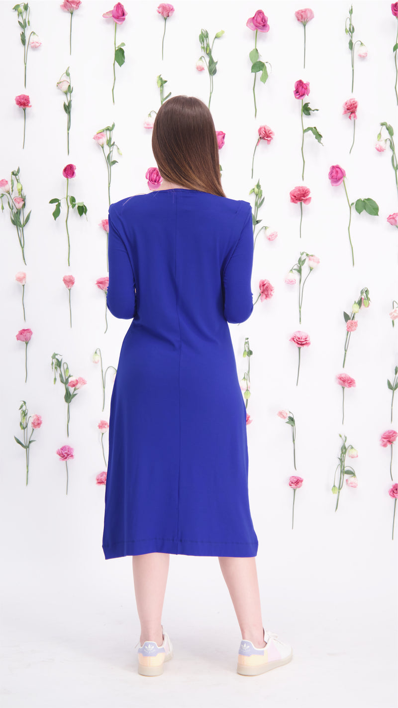 Shoulder Dress / Royal Blue