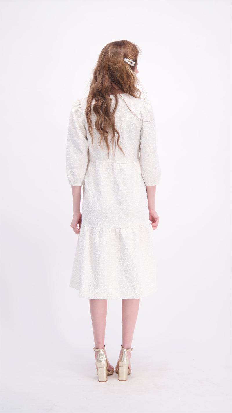 Brocade Dress / Off White